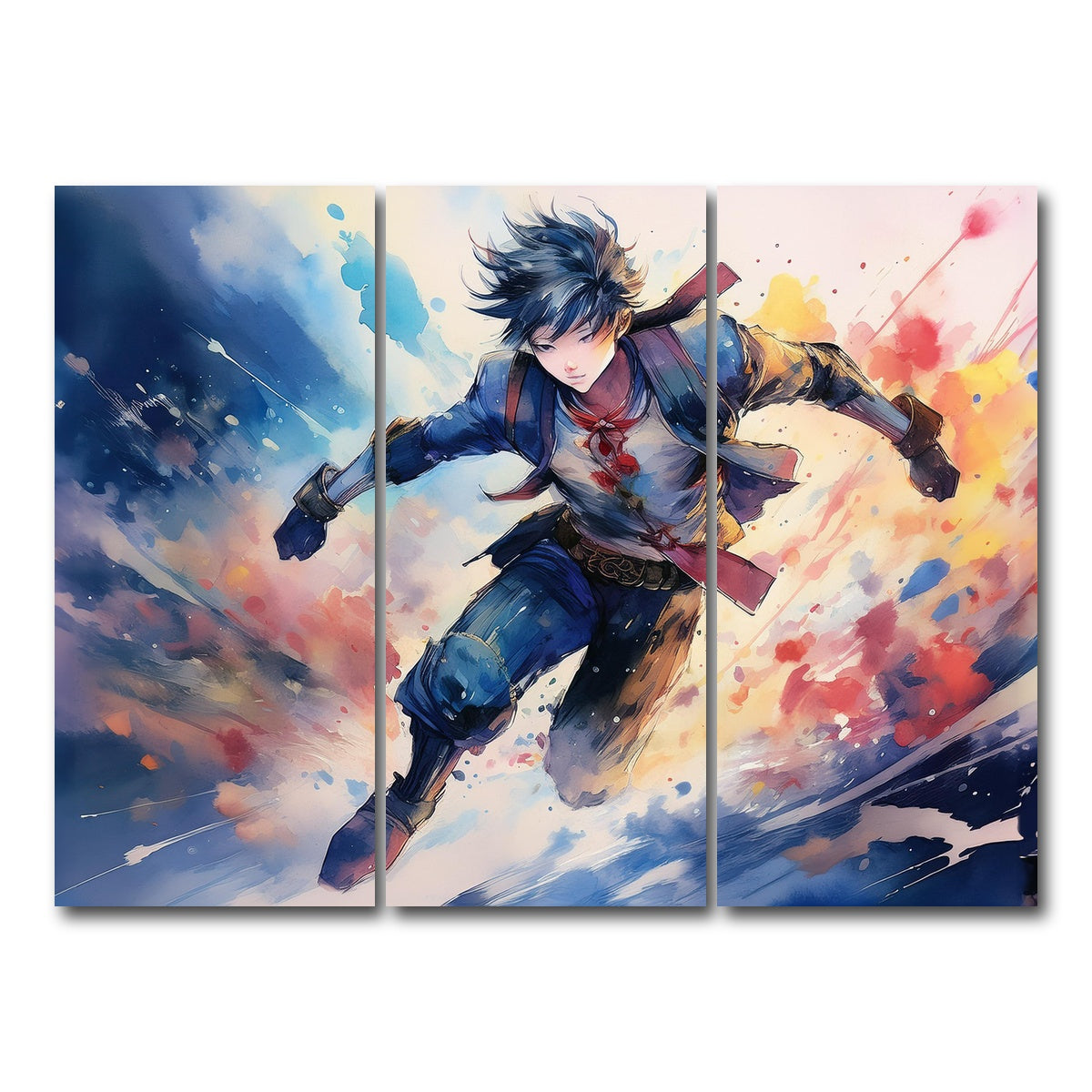 AUTO-MOCKUP WHITE | Action Anime | 3 Piece | Gallery Wrap Canvas | group=8x18
