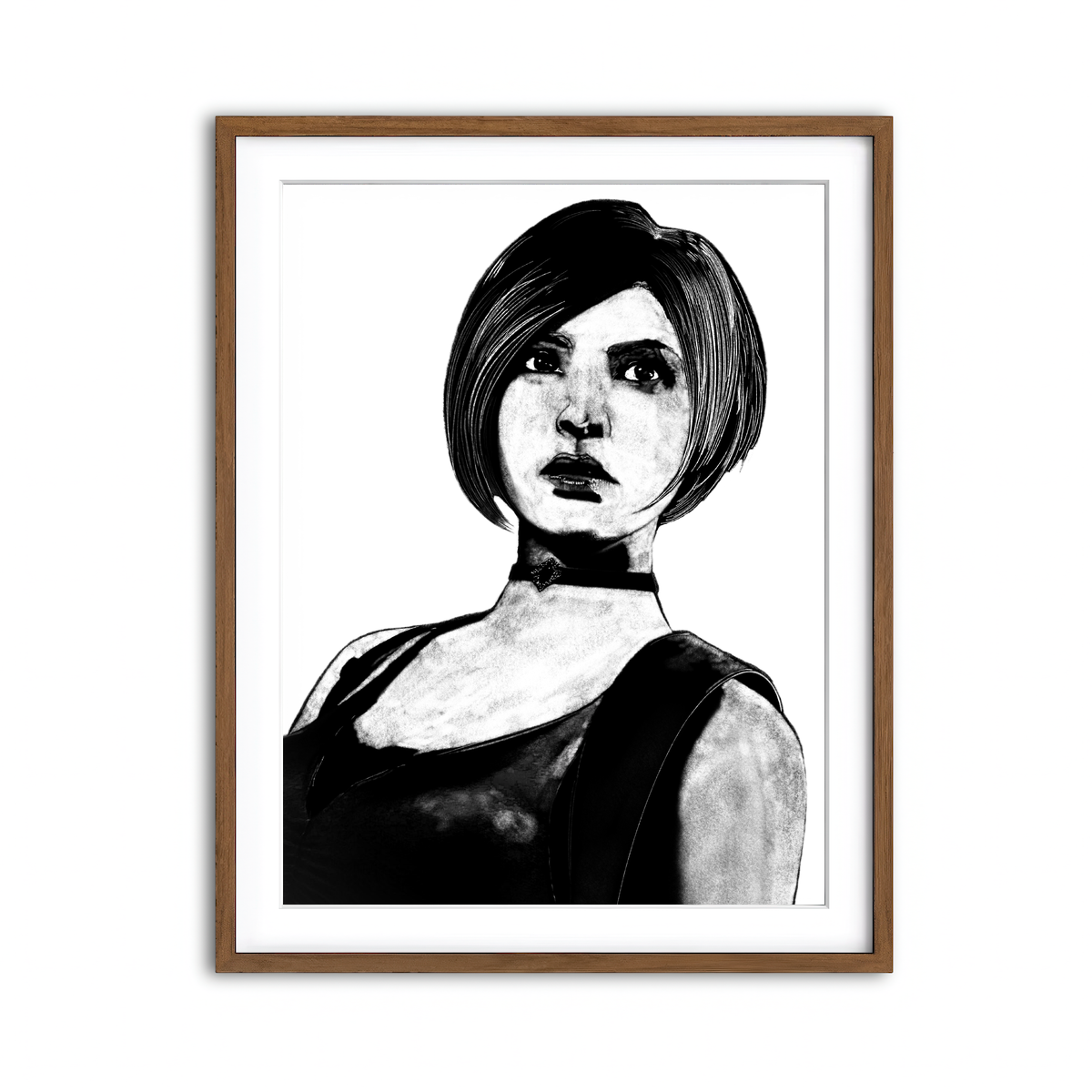 Framed Print 3x4 Walnut