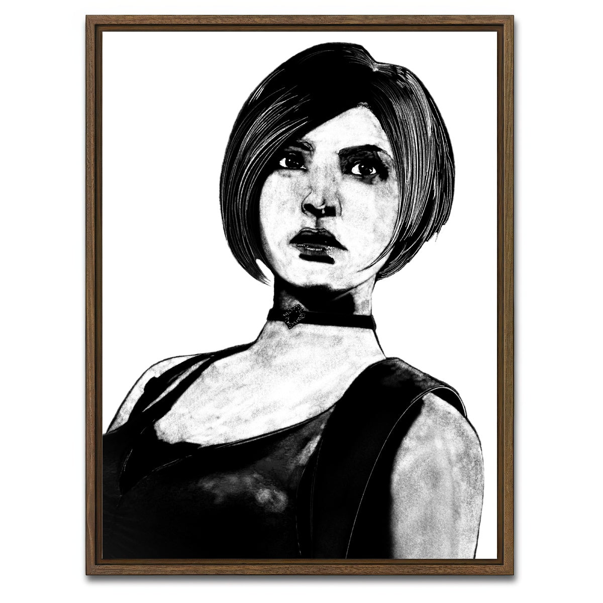 AUTO-MOCKUP WHITE | Ada | 1 Piece | Walnut Framed Canvas | group=3x4