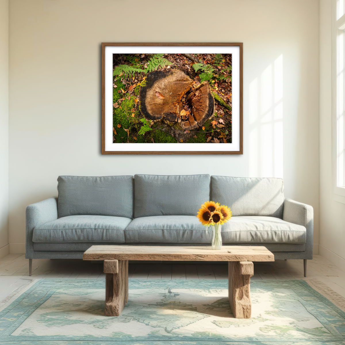 AUTO-MOCKUP ROOM | Adirondack Stump Wall Art