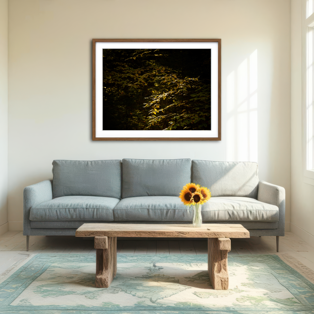 AUTO-MOCKUP ROOM | Adirondack Leaves Wall Art
