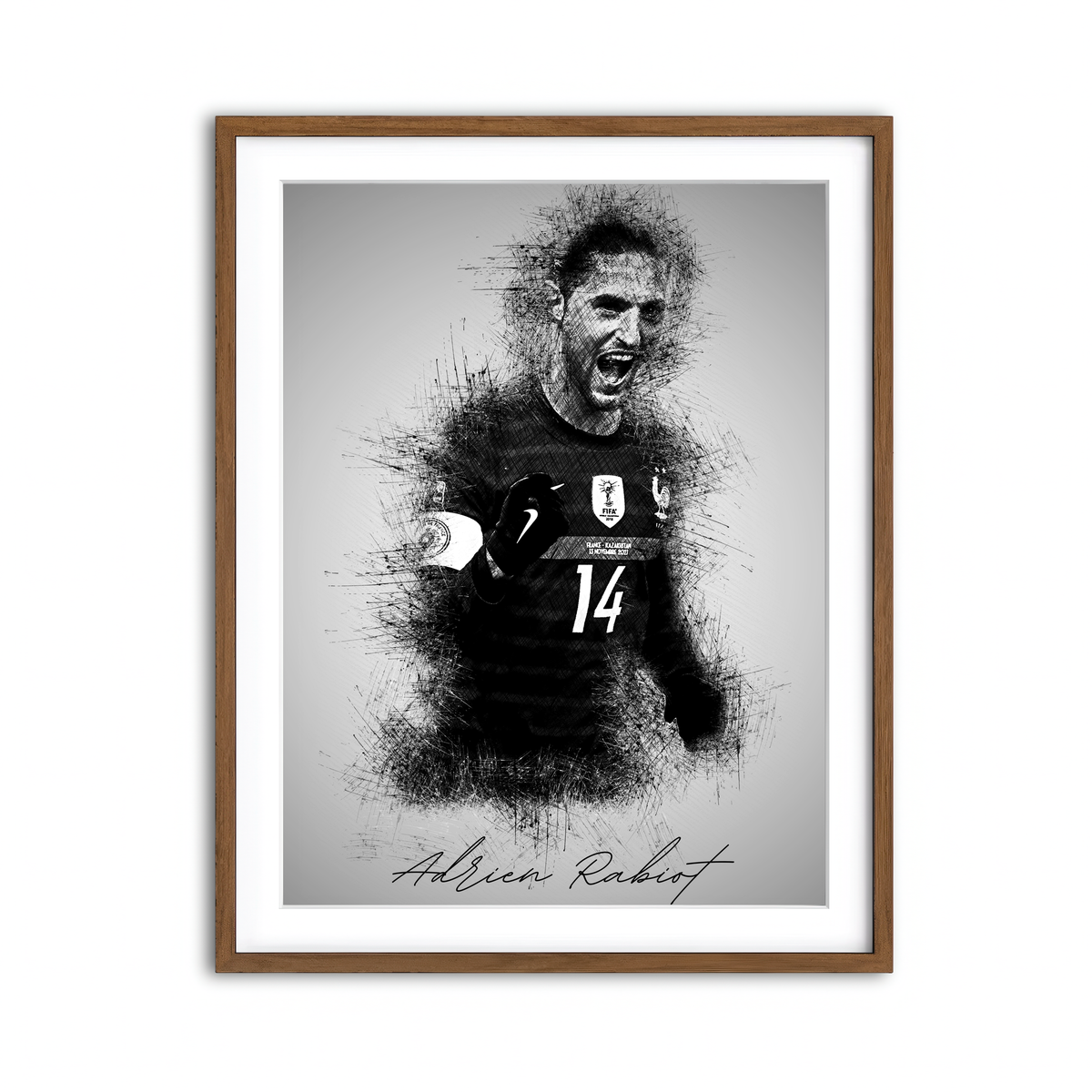 Framed Print 3x4 Walnut