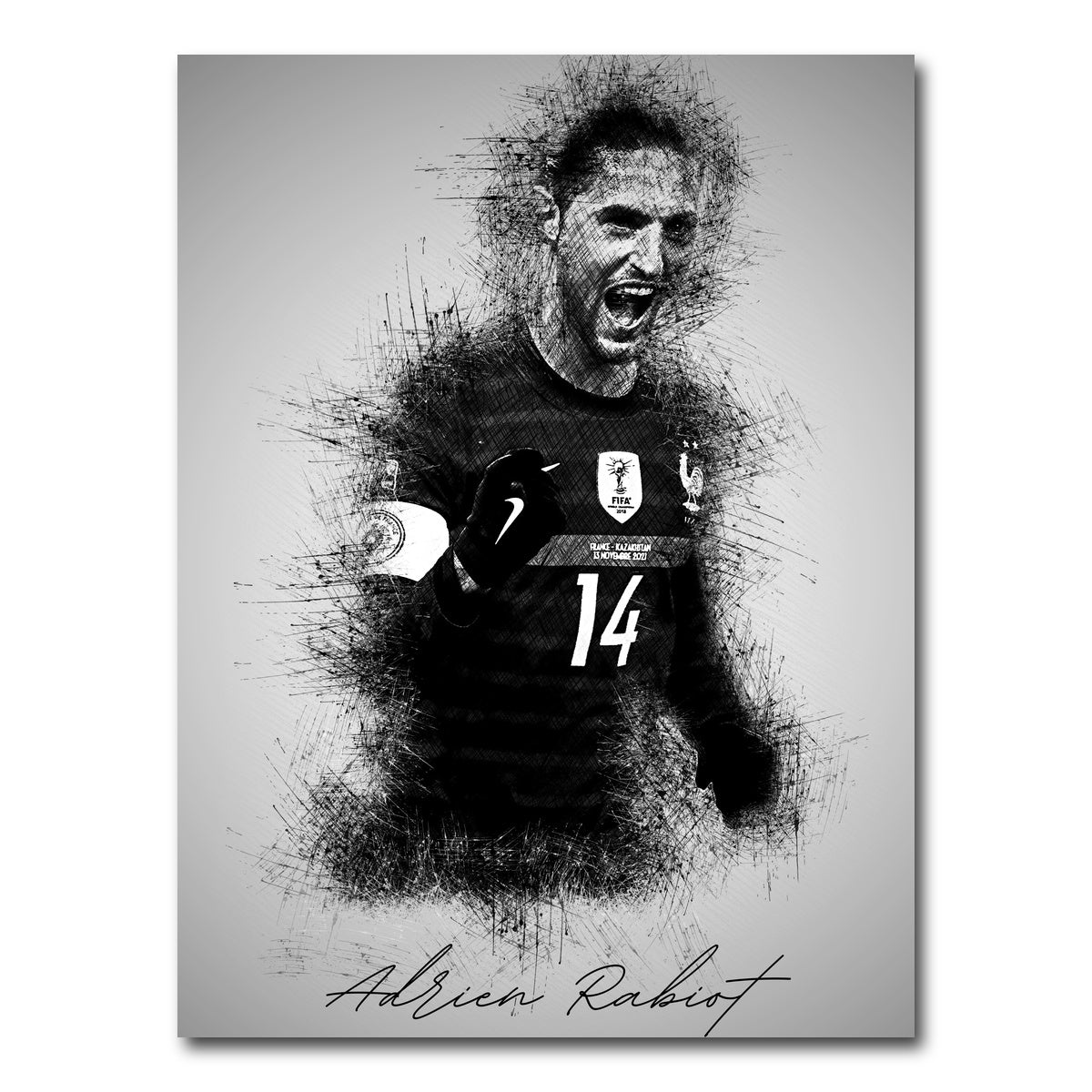 AUTO-MOCKUP WHITE | Adrien Rabiot 2 | 1 Piece | Gallery Wrap Canvas | group=3x4