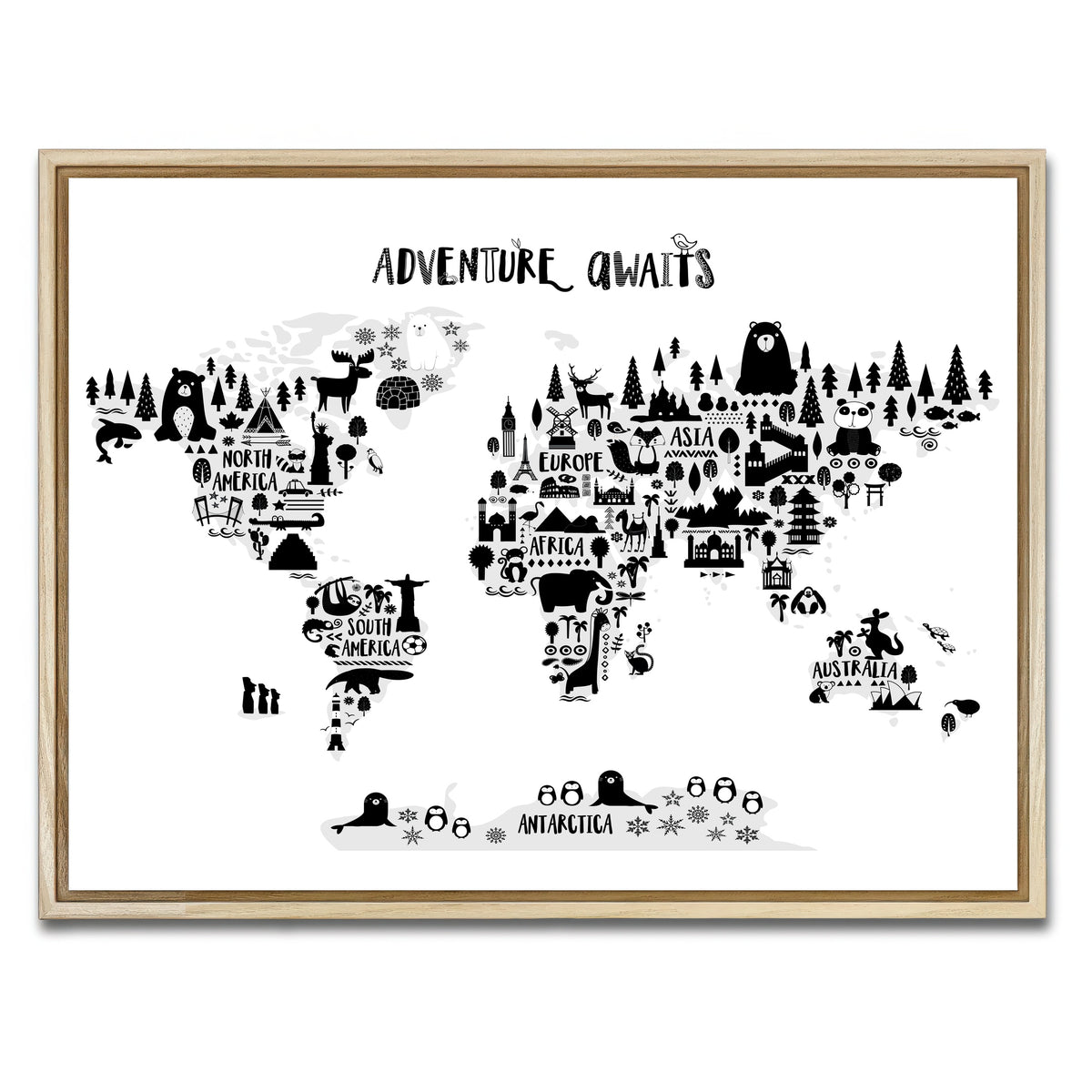 AUTO-MOCKUP WHITE | Adventure | 1 Piece | Natural Framed Canvas | group=4x3