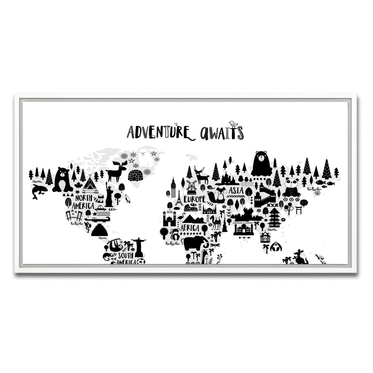 AUTO-MOCKUP WHITE | Adventure | 1 Piece | White Framed Canvas | group=2x1