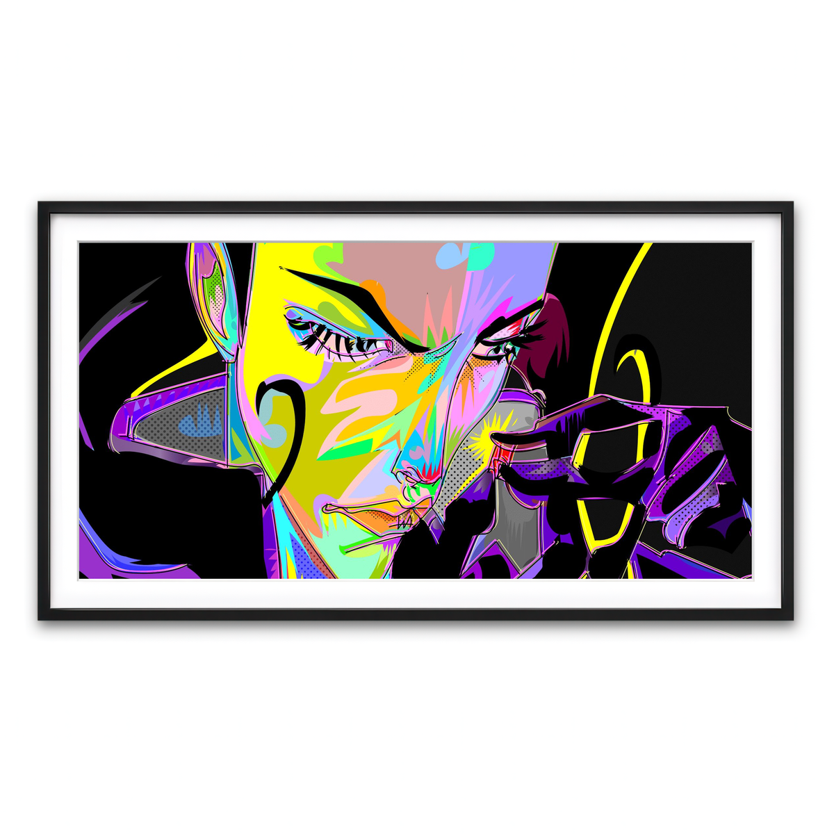 Framed Print 2x1 Black