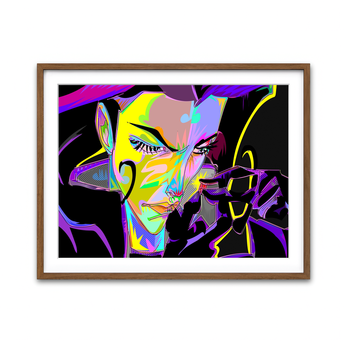 Framed Print 4x3 Walnut