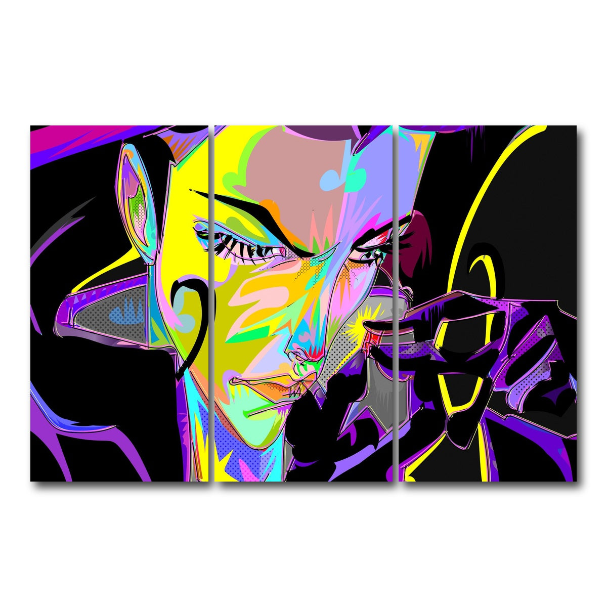 AUTO-MOCKUP WHITE | Aeon Flux | 3 Piece | Gallery Wrap Canvas | group=12x24