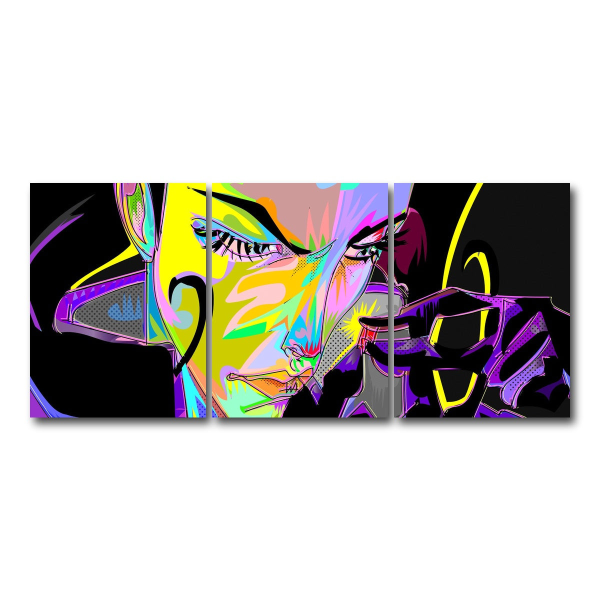 AUTO-MOCKUP WHITE | Aeon Flux | 3 Piece | Gallery Wrap Canvas | group=18x24