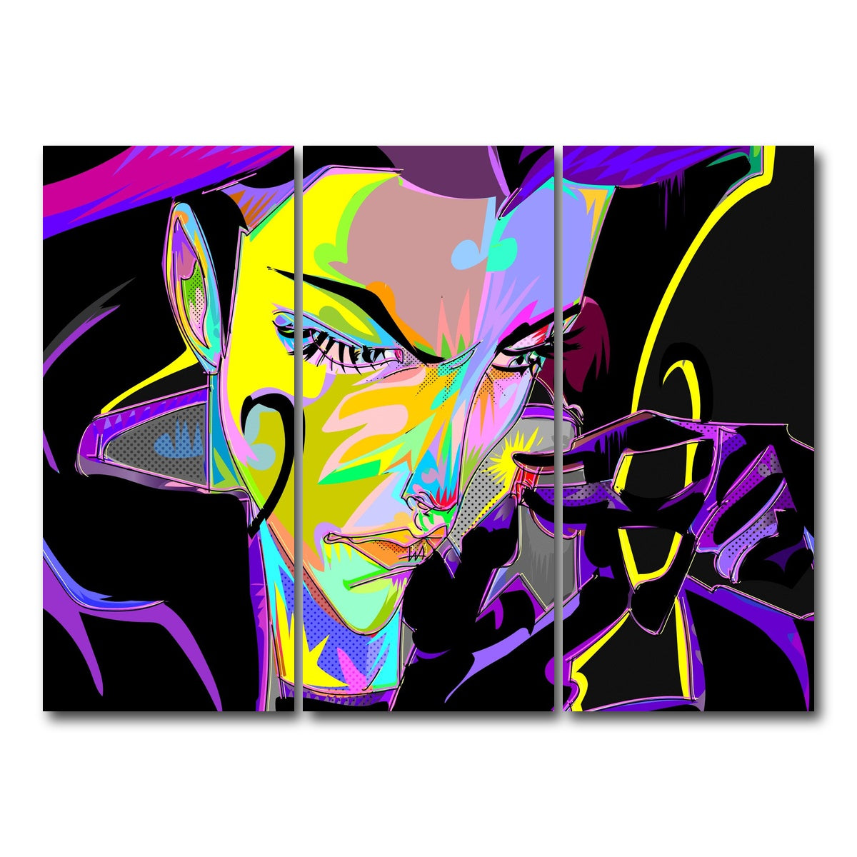 AUTO-MOCKUP WHITE | Aeon Flux | 3 Piece | Gallery Wrap Canvas | group=8x18