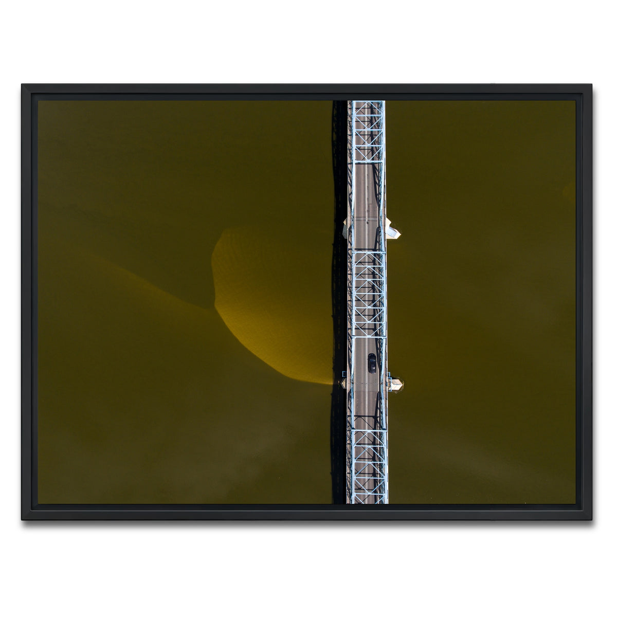AUTO-MOCKUP WHITE | Aerial Bridge | 1 Piece | Black Framed Canvas | group=4x3