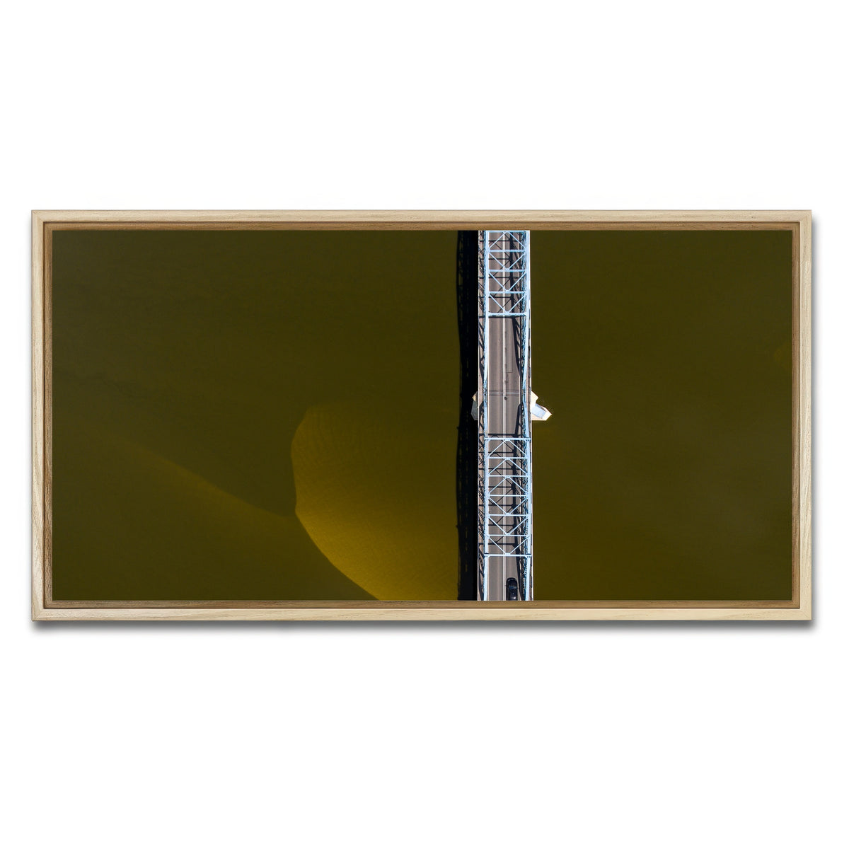 AUTO-MOCKUP WHITE | Aerial Bridge | 1 Piece | Natural Framed Canvas | group=2x1