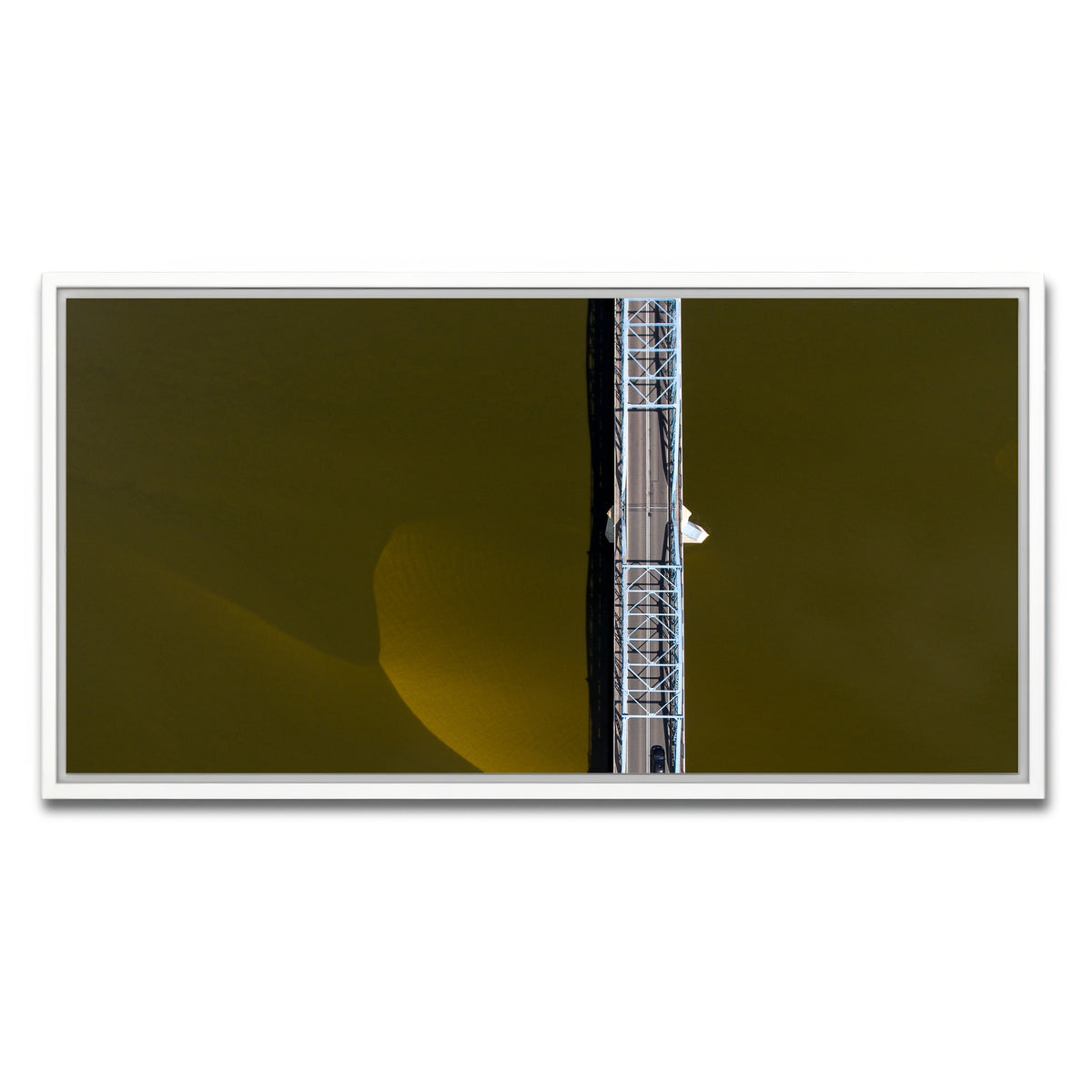 AUTO-MOCKUP WHITE | Aerial Bridge | 1 Piece | White Framed Canvas | group=2x1