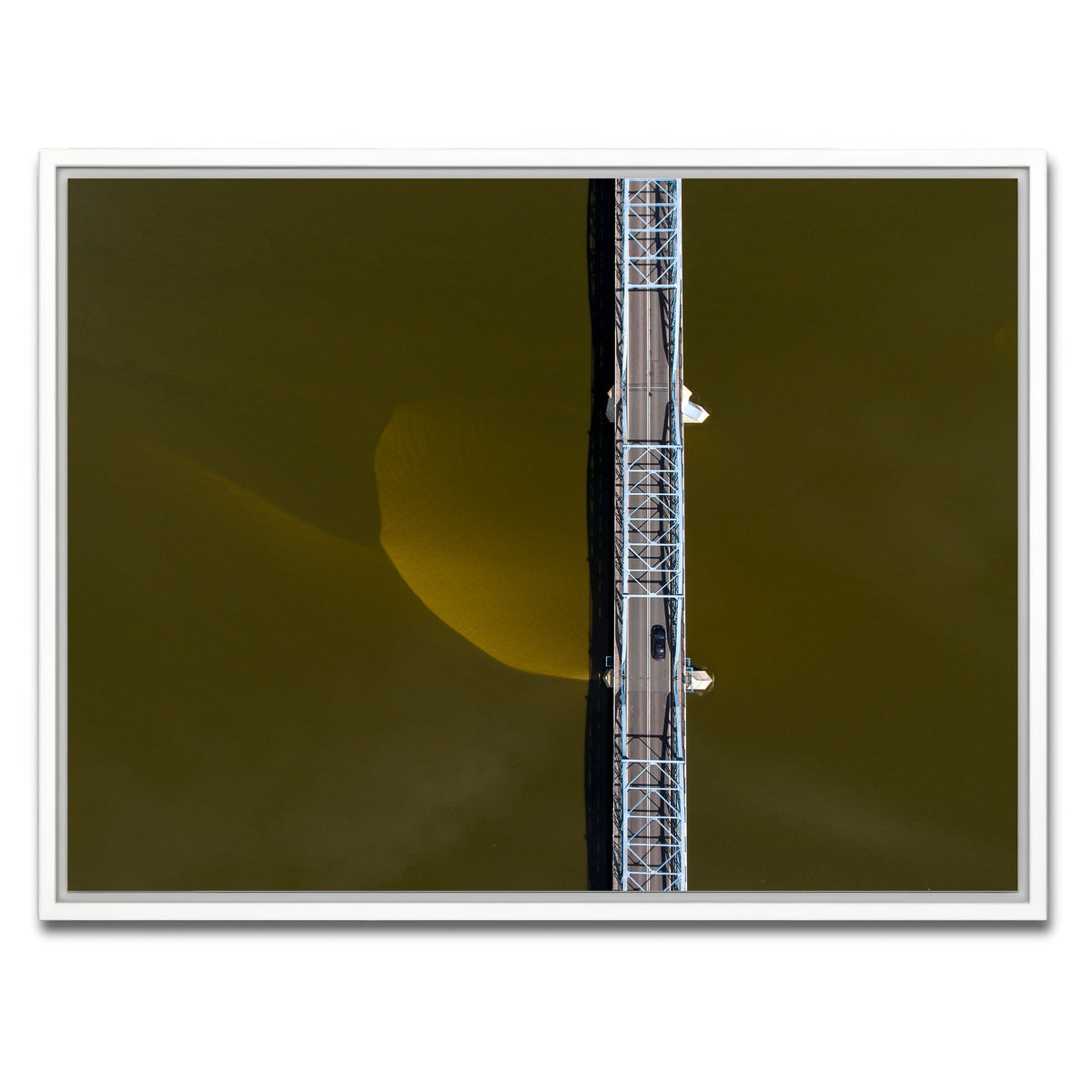 AUTO-MOCKUP WHITE | Aerial Bridge | 1 Piece | White Framed Canvas | group=4x3