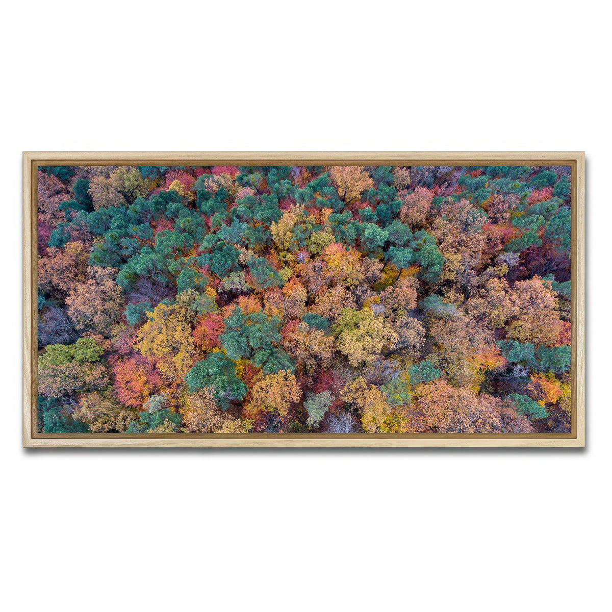 AUTO-MOCKUP WHITE | Aerial Fall | 1 Piece | Natural Framed Canvas | group=2x1