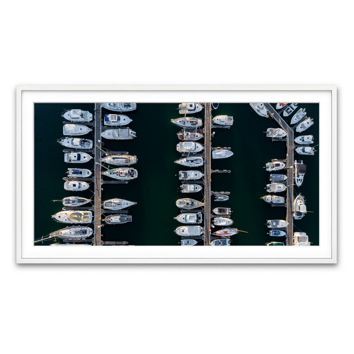 Framed Print 2x1 White
