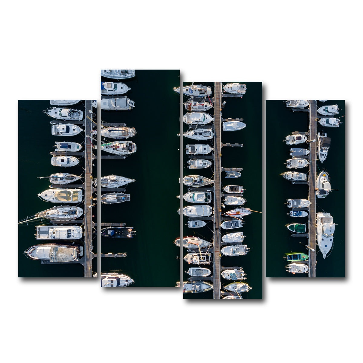 AUTO-MOCKUP WHITE | Aerial Marina | 4 Piece | Gallery Wrap Canvas | group=4_normal