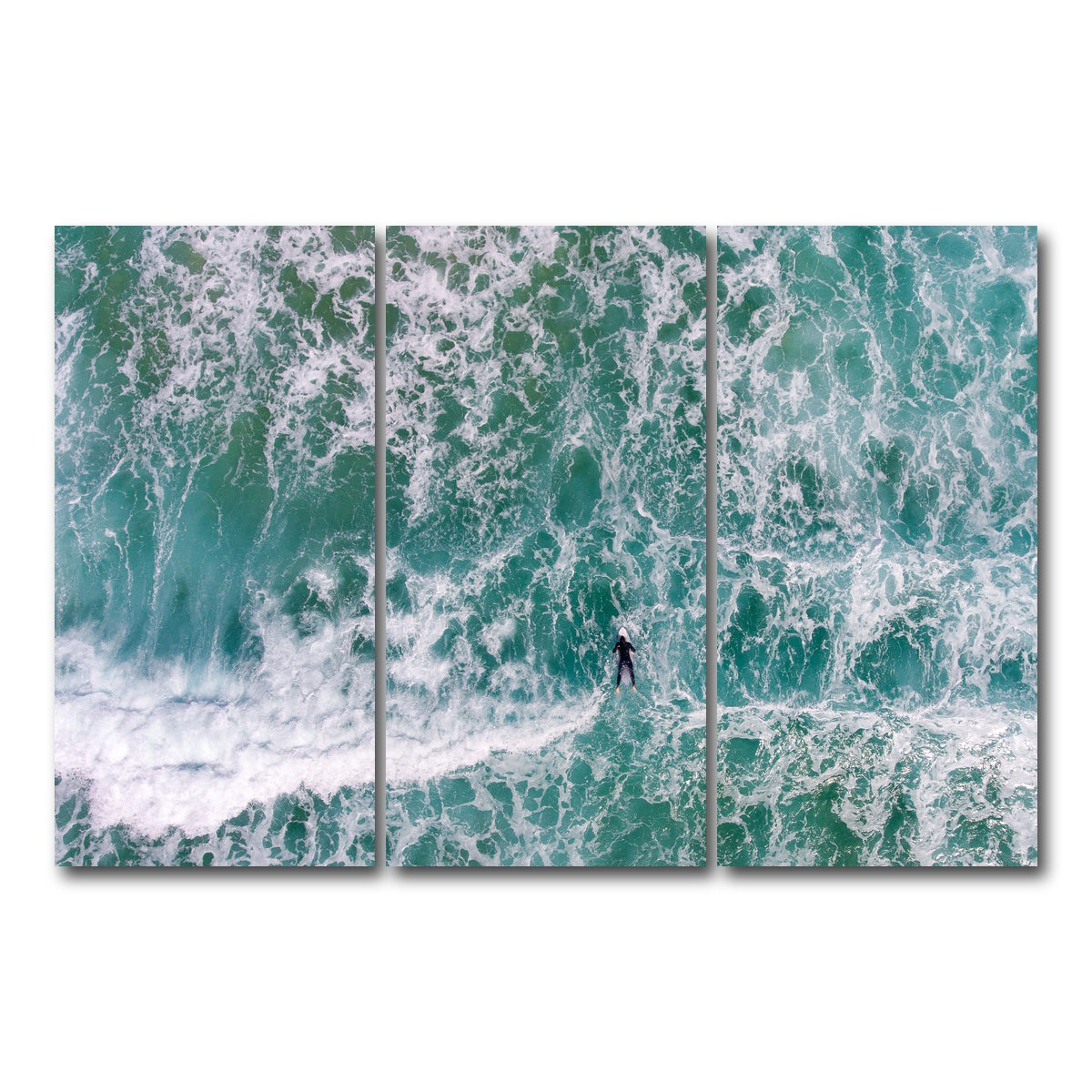 AUTO-MOCKUP WHITE | Aerial Surfer | 3 Piece | Gallery Wrap Canvas | group=12x24