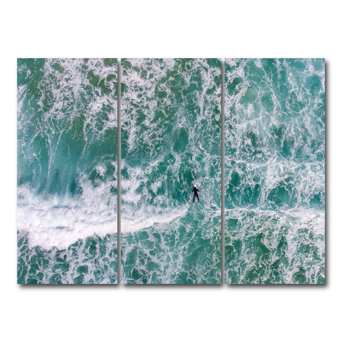 AUTO-MOCKUP WHITE | Aerial Surfer | 3 Piece | Gallery Wrap Canvas | group=8x18