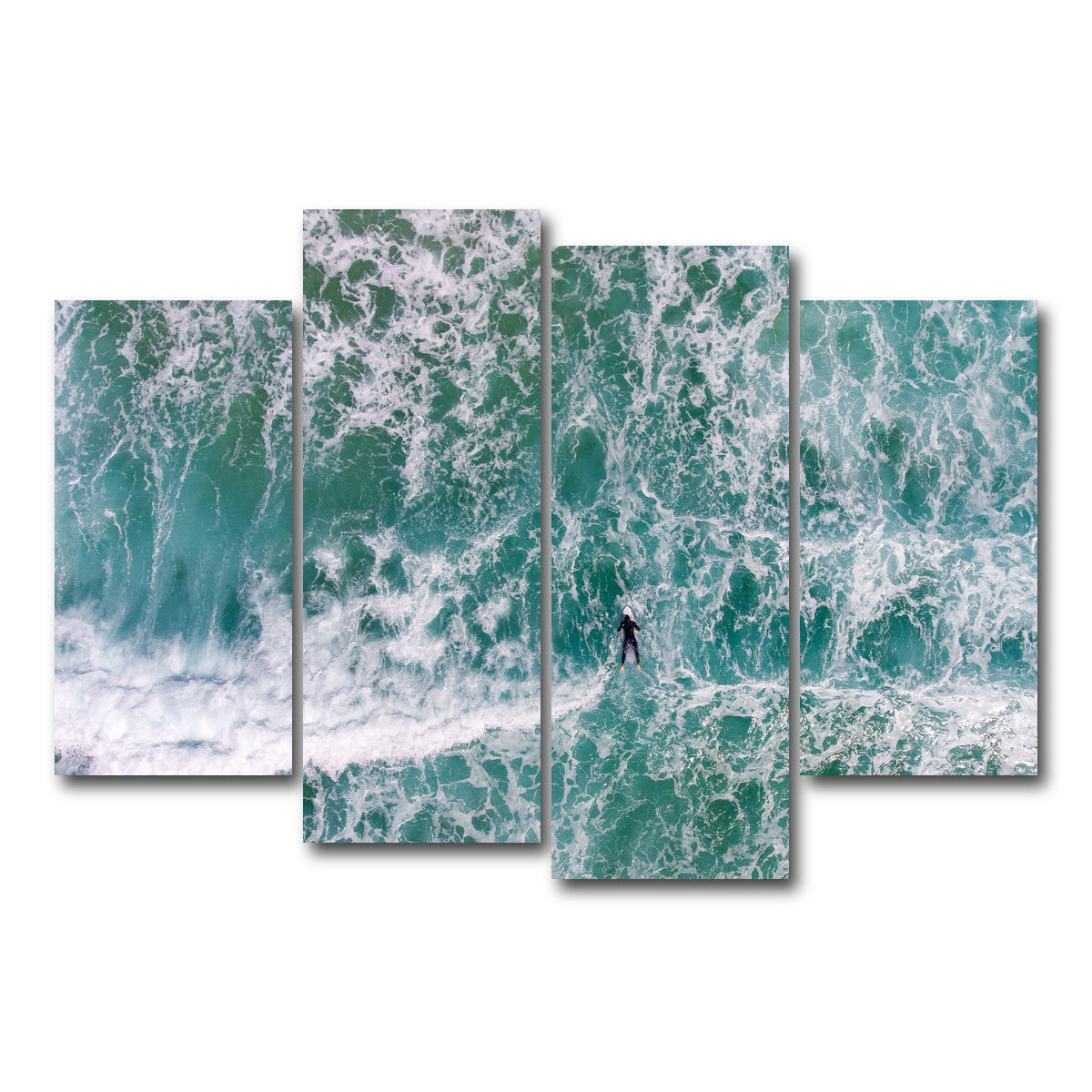 AUTO-MOCKUP WHITE | Aerial Surfer | 4 Piece | Gallery Wrap Canvas | group=4_short