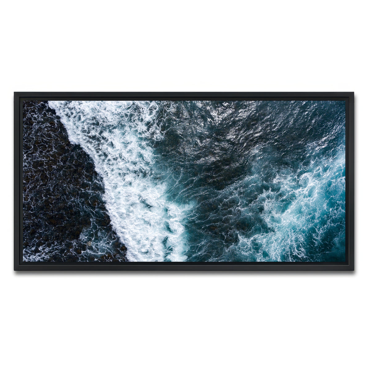 AUTO-MOCKUP WHITE | Aerial Wave | 1 Piece | Black Framed Canvas | group=2x1