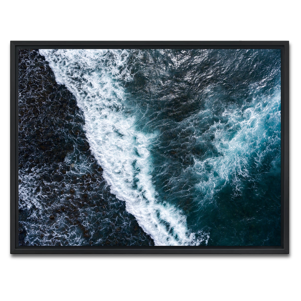AUTO-MOCKUP WHITE | Aerial Wave | 1 Piece | Black Framed Canvas | group=4x3