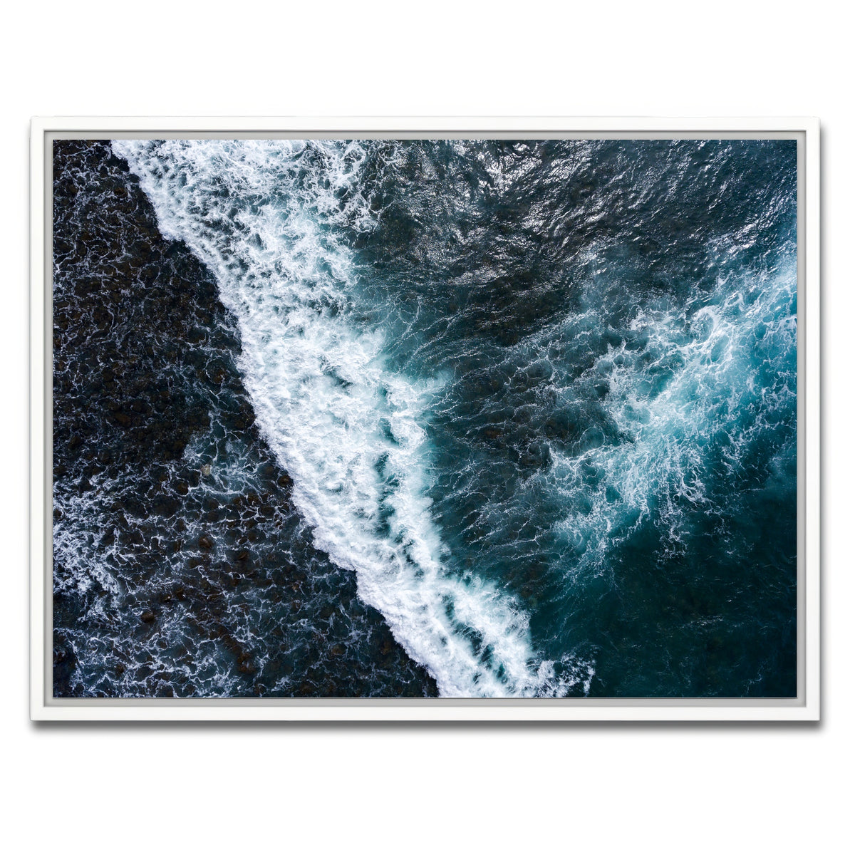 AUTO-MOCKUP WHITE | Aerial Wave | 1 Piece | White Framed Canvas | group=4x3