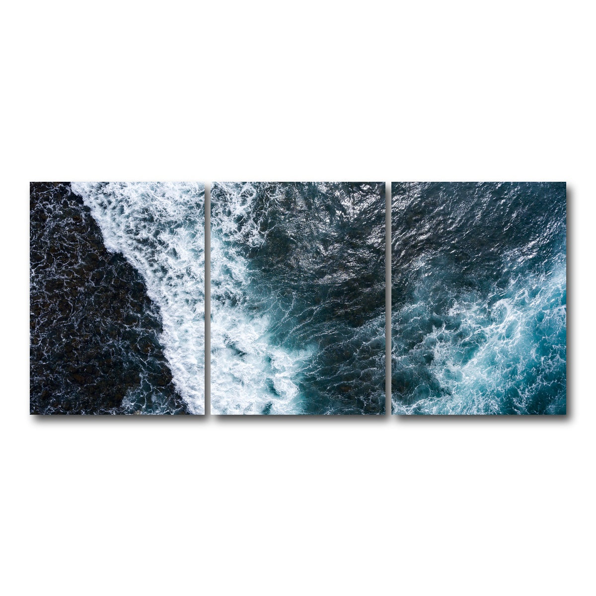 AUTO-MOCKUP WHITE | Aerial Wave | 3 Piece | Gallery Wrap Canvas | group=18x24