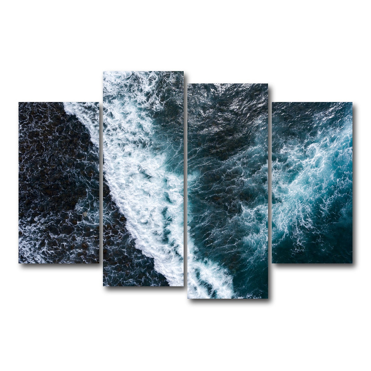 AUTO-MOCKUP WHITE | Aerial Wave | 4 Piece | Gallery Wrap Canvas | group=4_short