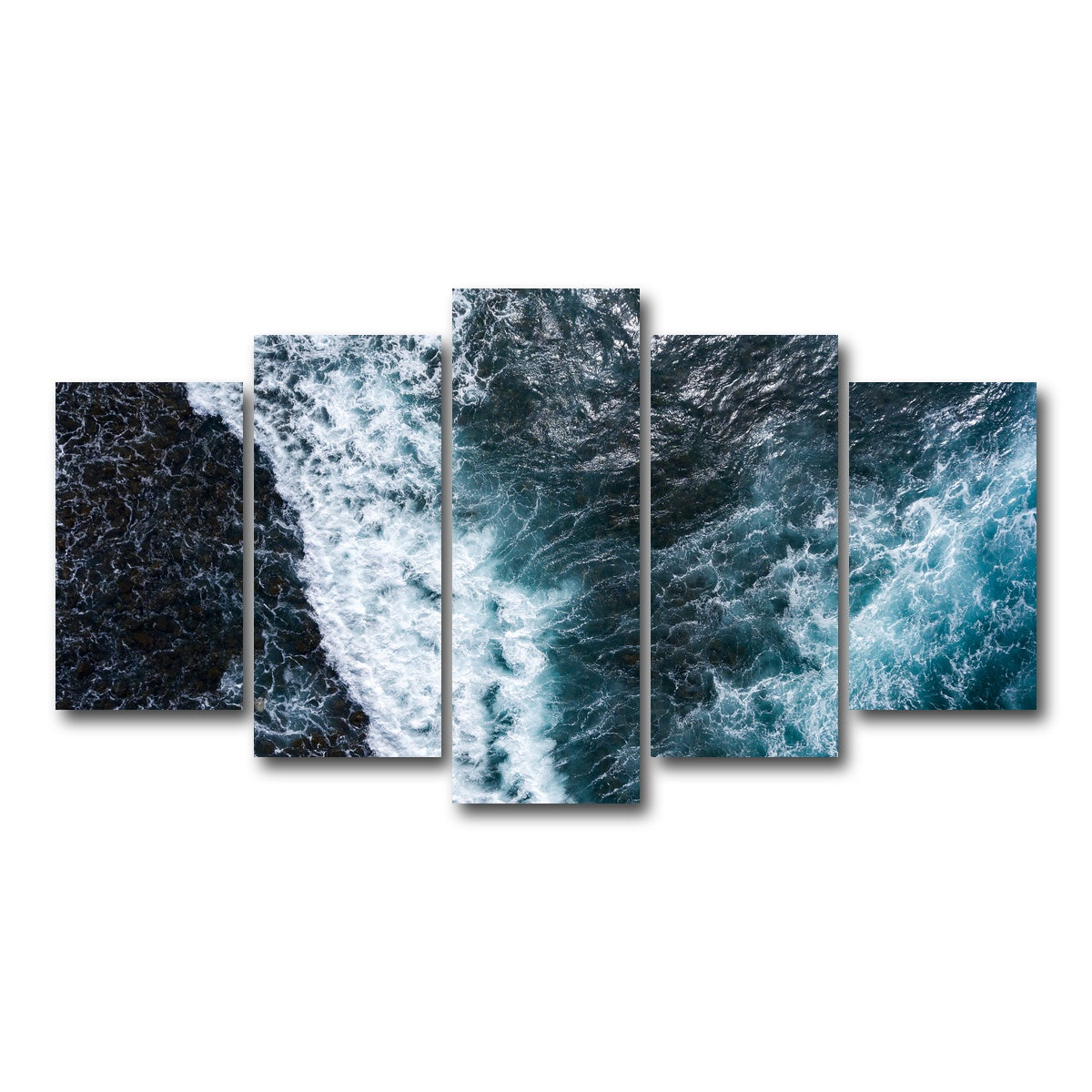 AUTO-MOCKUP WHITE | Aerial Wave | 5 Piece | Gallery Wrap Canvas | group=5_normal