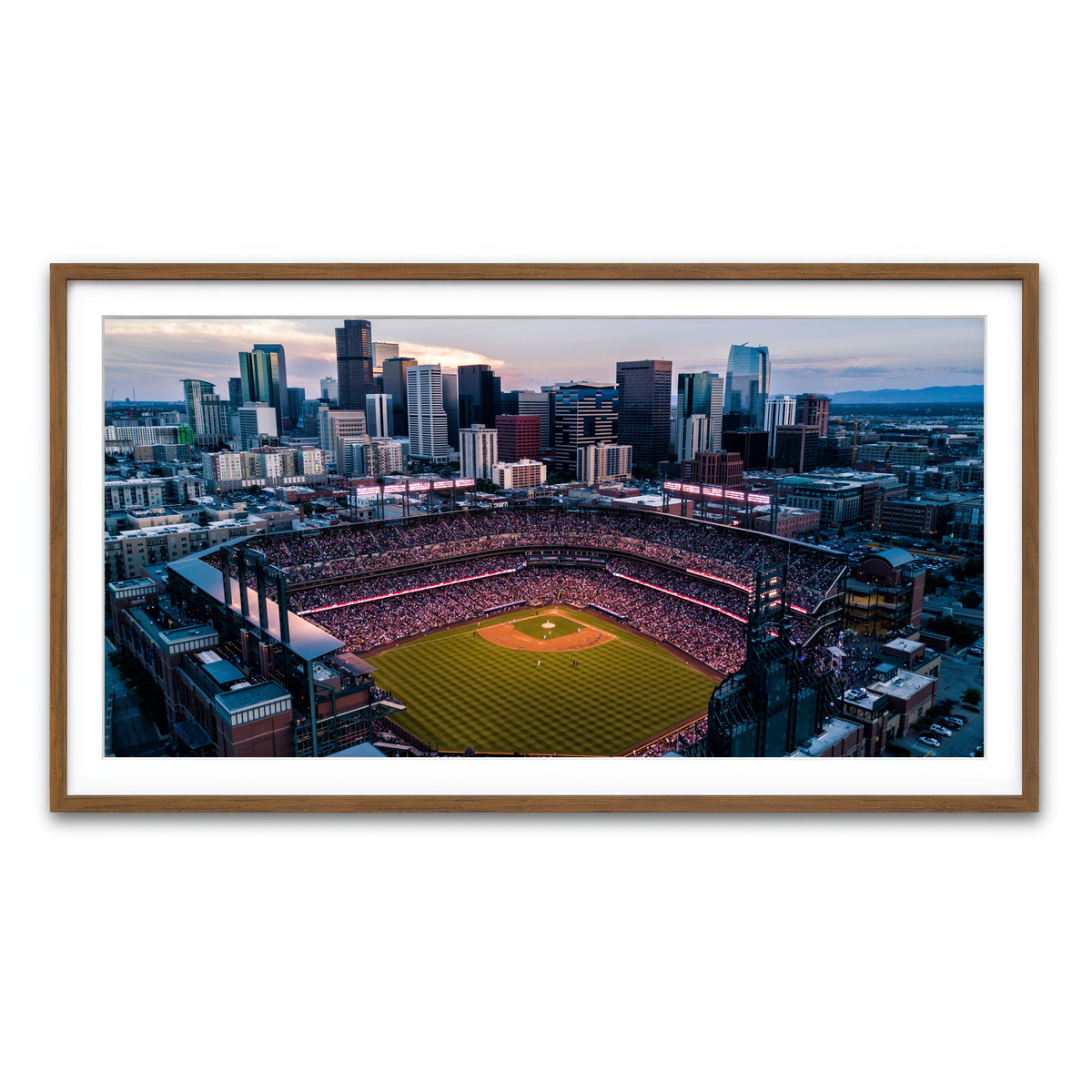 Framed Print 2x1 Walnut