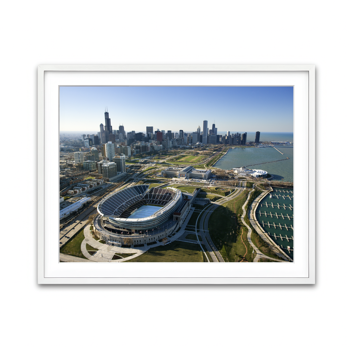 Framed Print 4x3 White