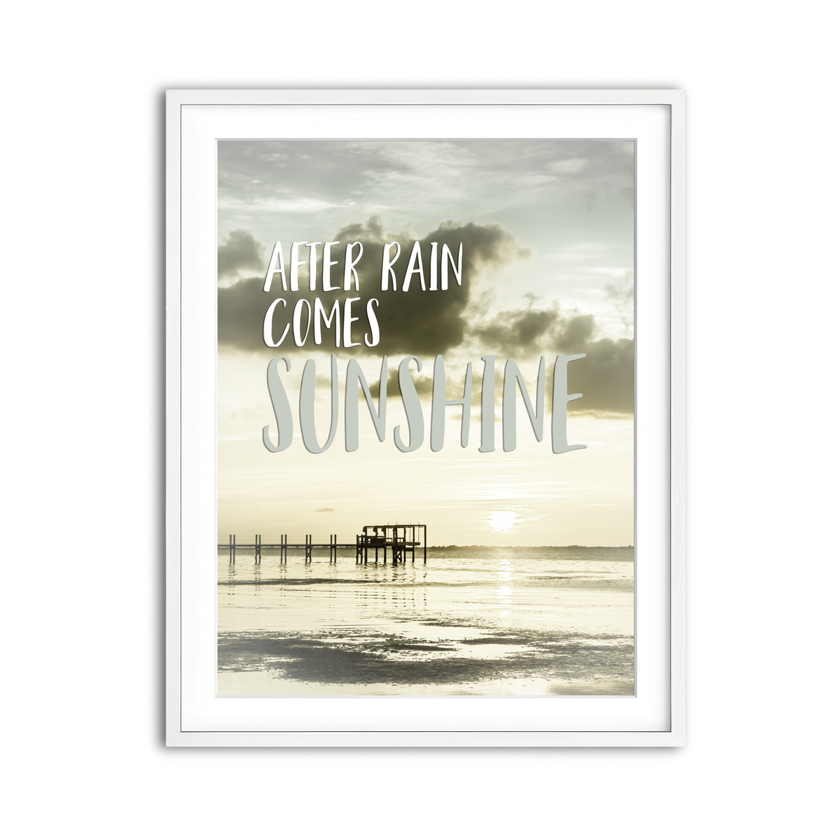 Framed Print 3x4 White