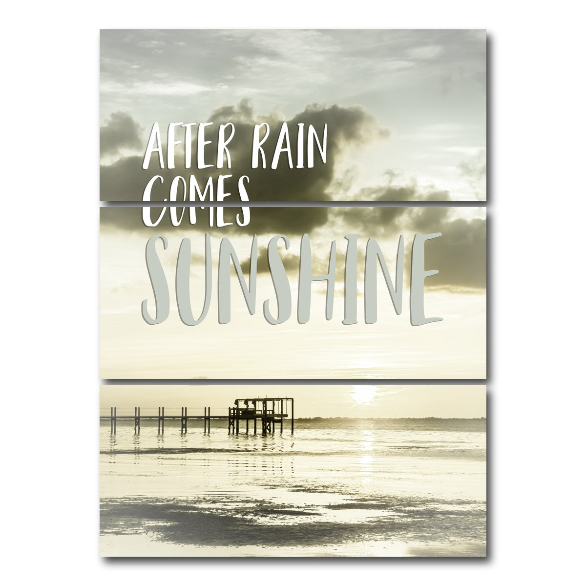 AUTO-MOCKUP WHITE | After rain comes sunshine | 3 Piece | Gallery Wrap Canvas | group=8x18_stacked