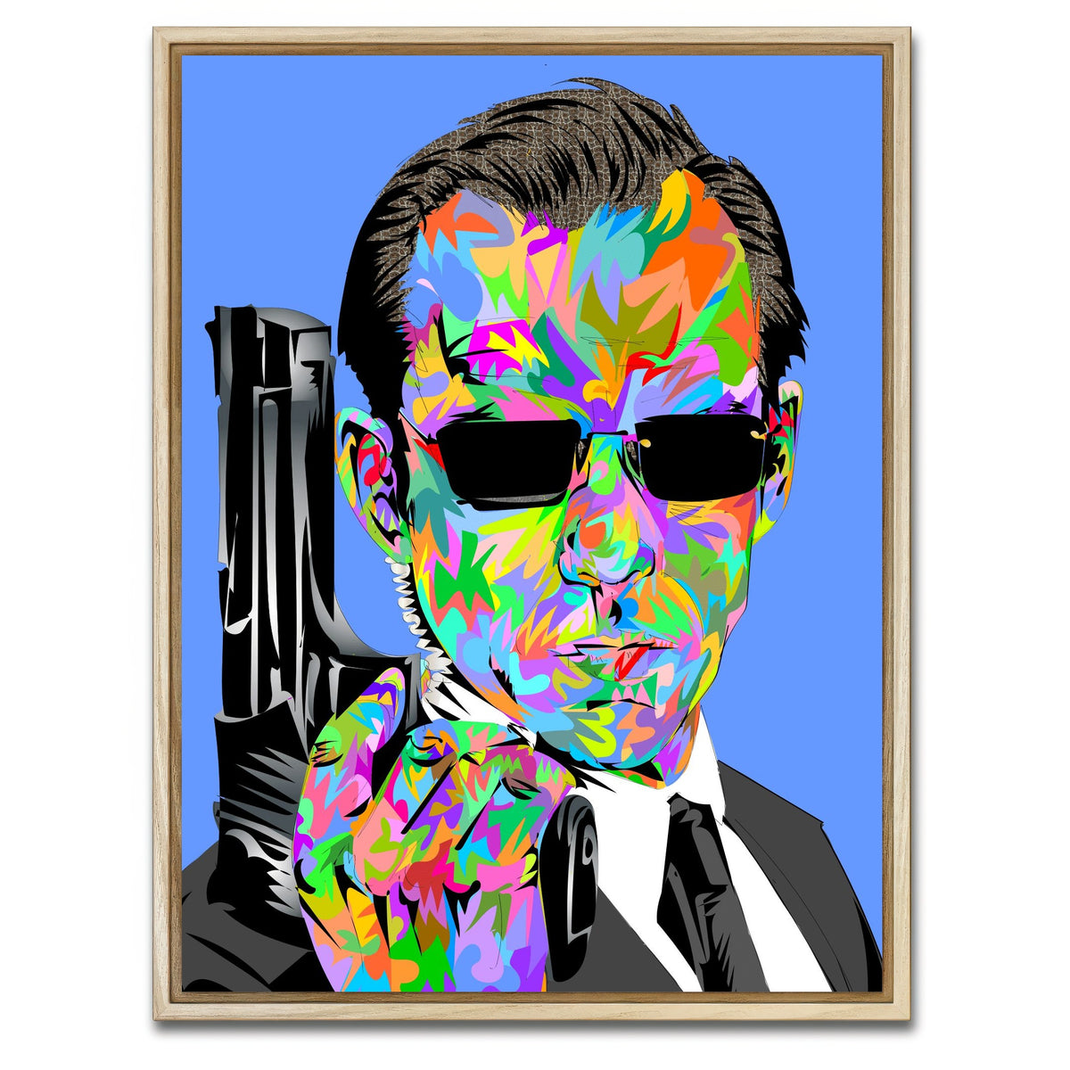 AUTO-MOCKUP WHITE | Agent Smith | 1 Piece | Natural Framed Canvas | group=3x4
