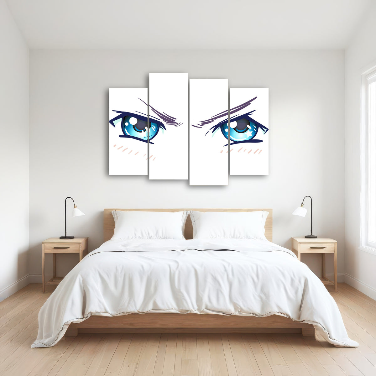AUTO-MOCKUP ROOM | Aggressive Anime Eyes