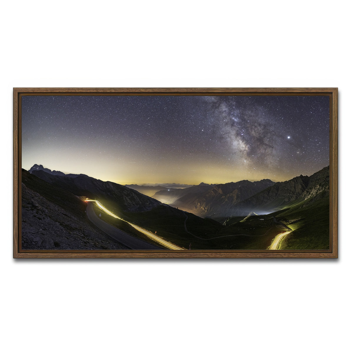 AUTO-MOCKUP WHITE | Agnel Pass | 1 Piece | Walnut Framed Canvas | group=2x1