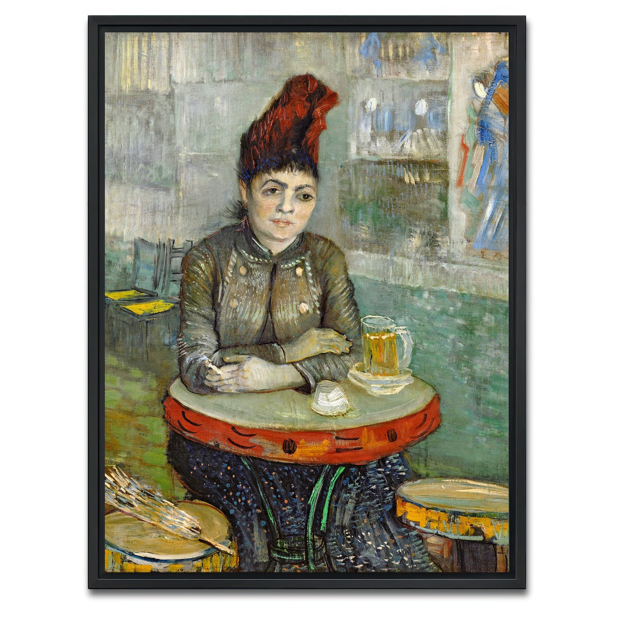 AUTO-MOCKUP WHITE | Agostina Segatori in Le Tambourin | 1 Piece | Black Framed Canvas | group=3x4