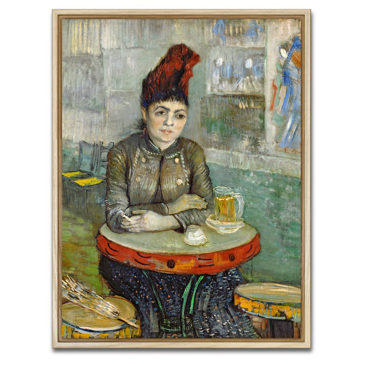 AUTO-MOCKUP WHITE | Agostina Segatori in Le Tambourin | 1 Piece | Natural Framed Canvas | group=3x4