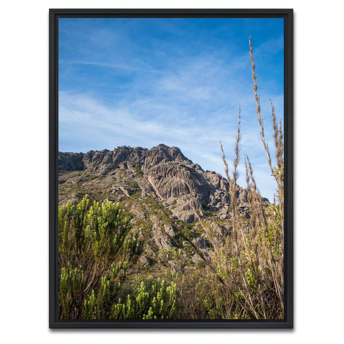 AUTO-MOCKUP WHITE | Agulhas Negras Peak from Itatiaia National Park | 1 Piece | Black Framed Canvas | group=3x4
