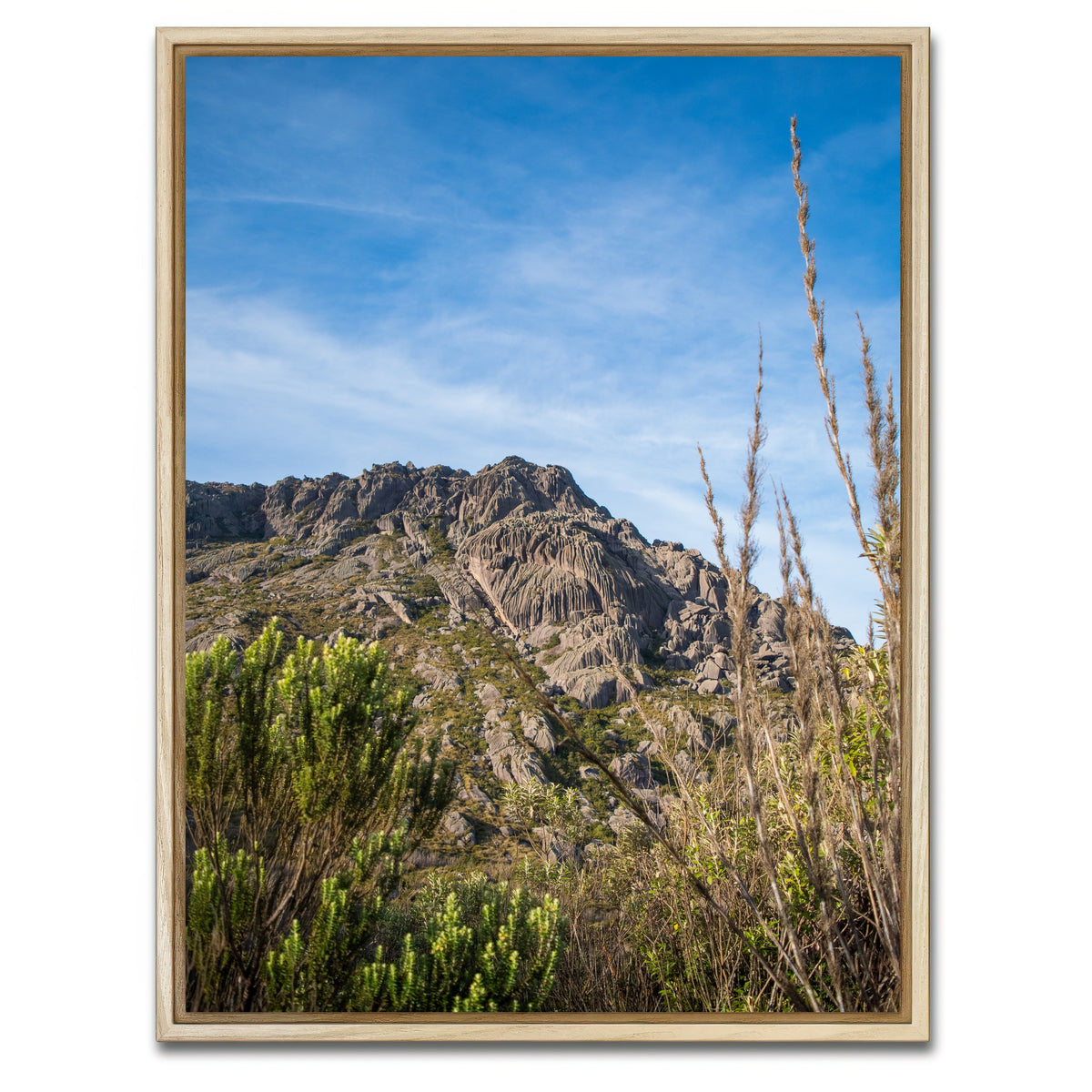AUTO-MOCKUP WHITE | Agulhas Negras Peak from Itatiaia National Park | 1 Piece | Natural Framed Canvas | group=3x4