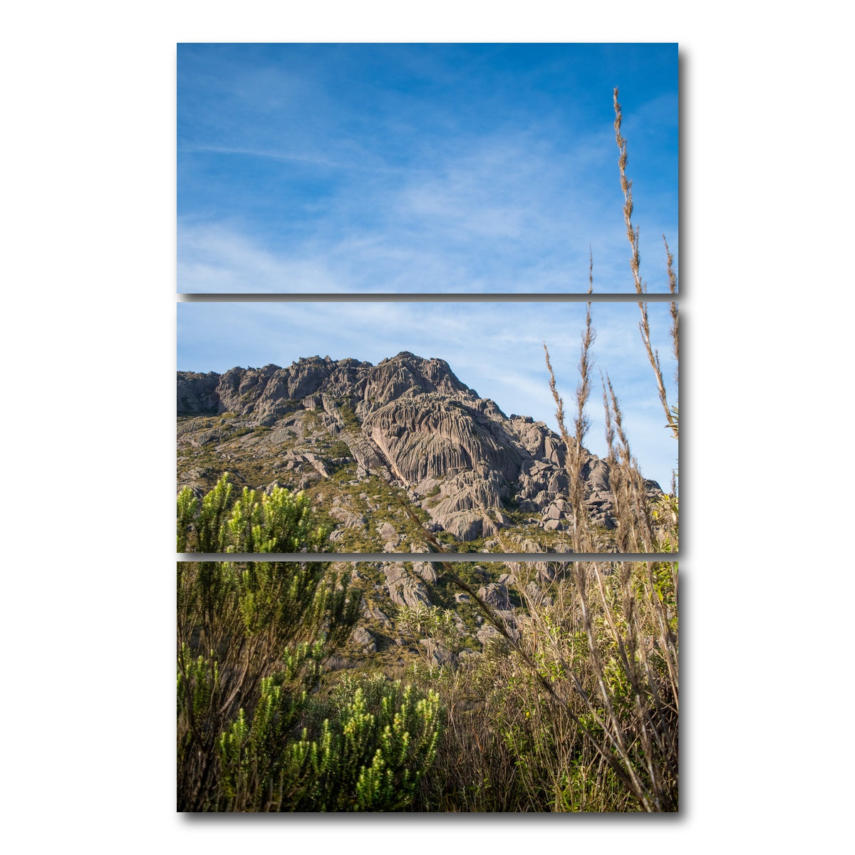 AUTO-MOCKUP WHITE | Agulhas Negras Peak from Itatiaia National Park | 3 Piece | Gallery Wrap Canvas | group=12x24_stacked