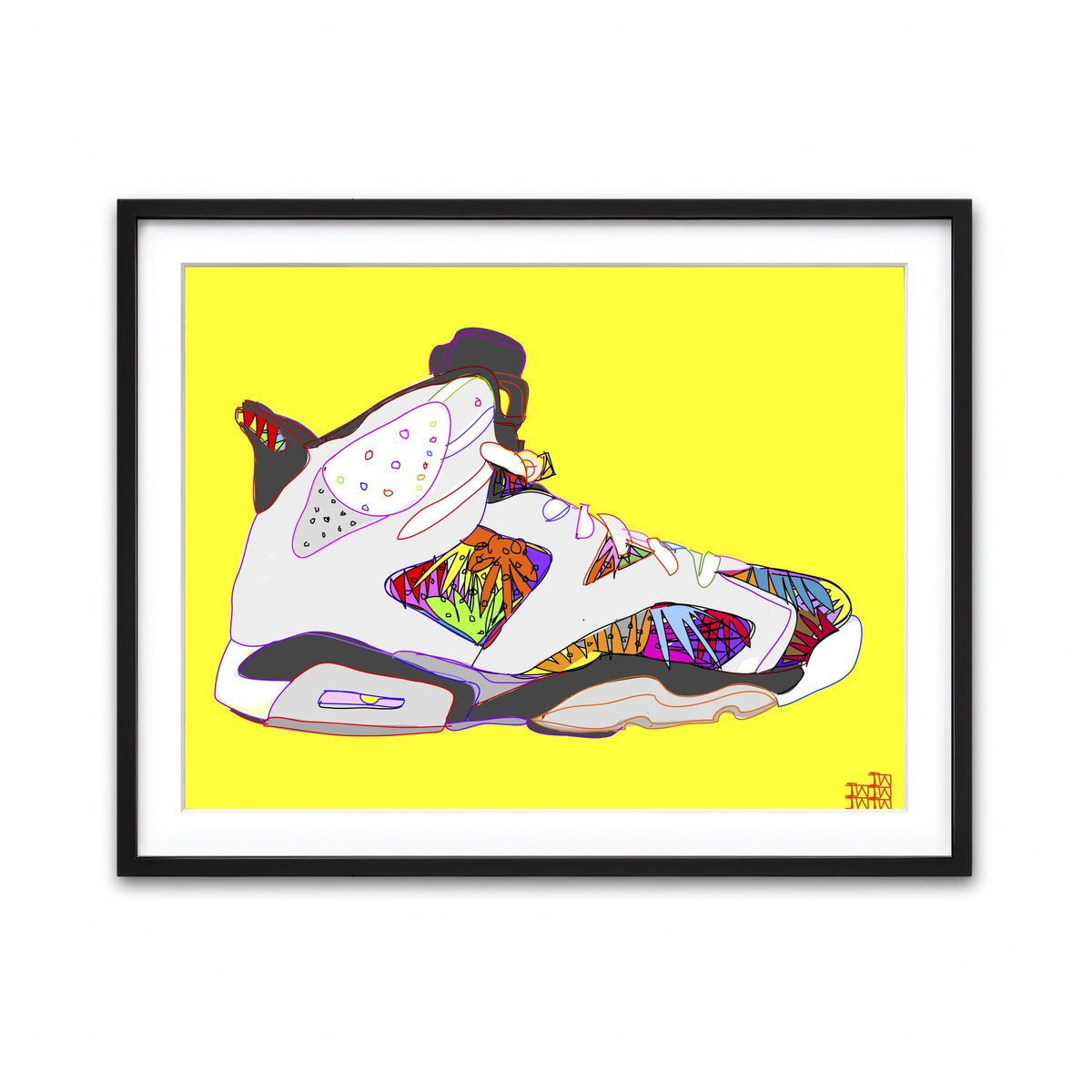 Framed Print 4x3 Black
