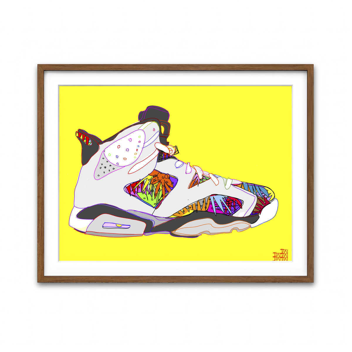 Framed Print 4x3 Walnut