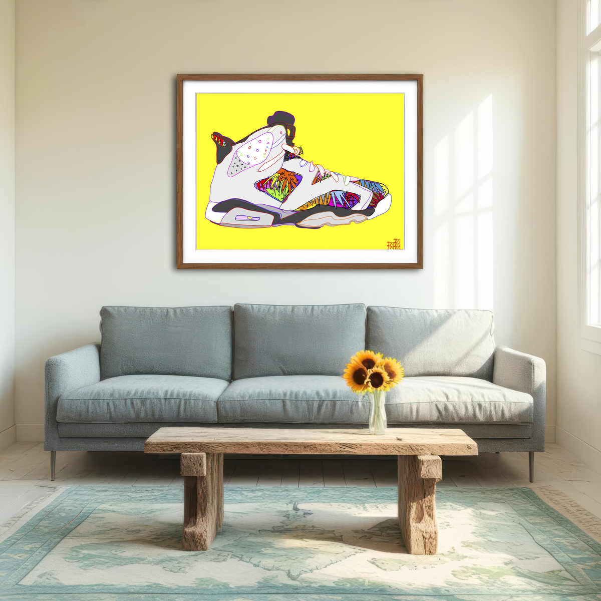 AUTO-MOCKUP ROOM | Air Jordan Shoes Wall Art