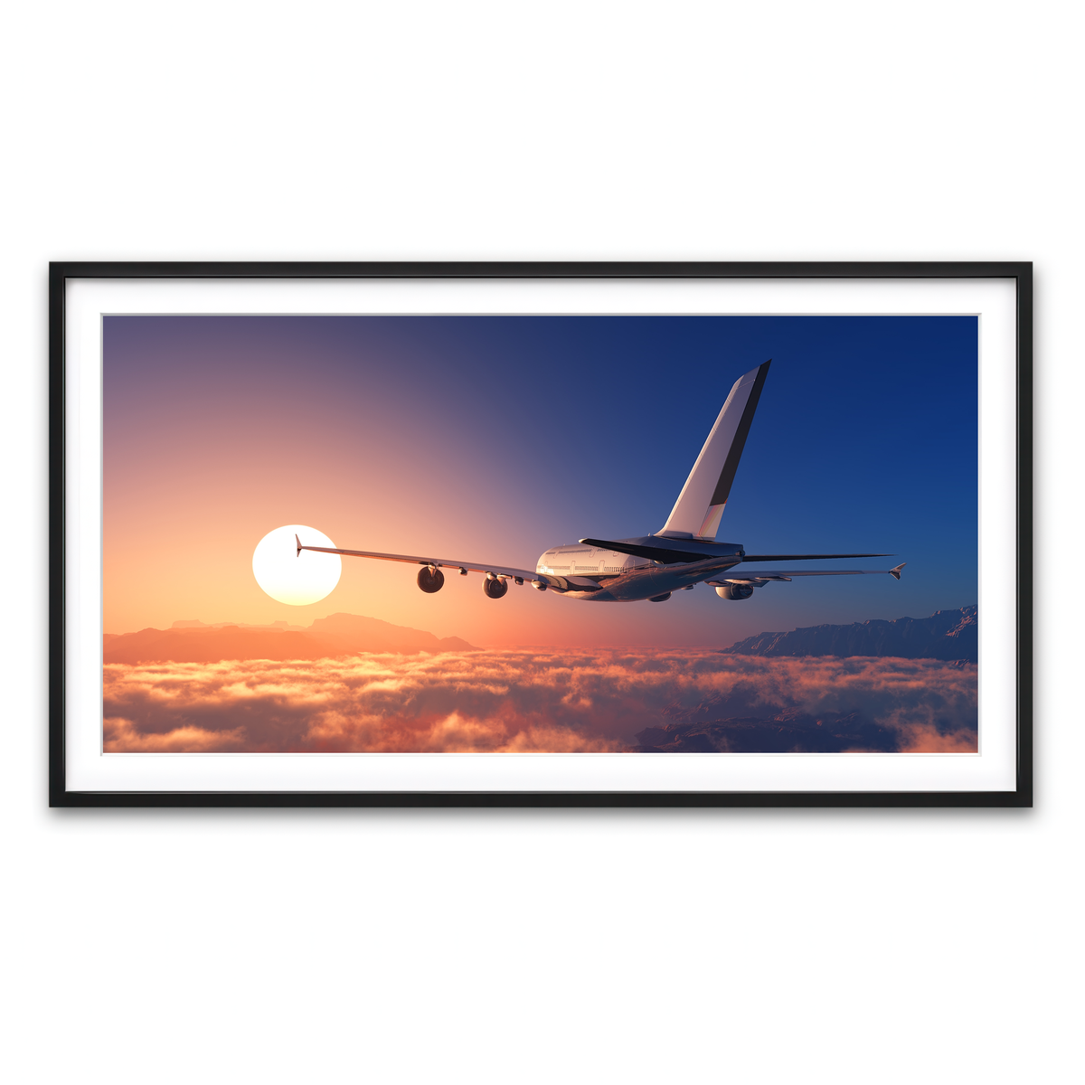 Framed Print 2x1 Black