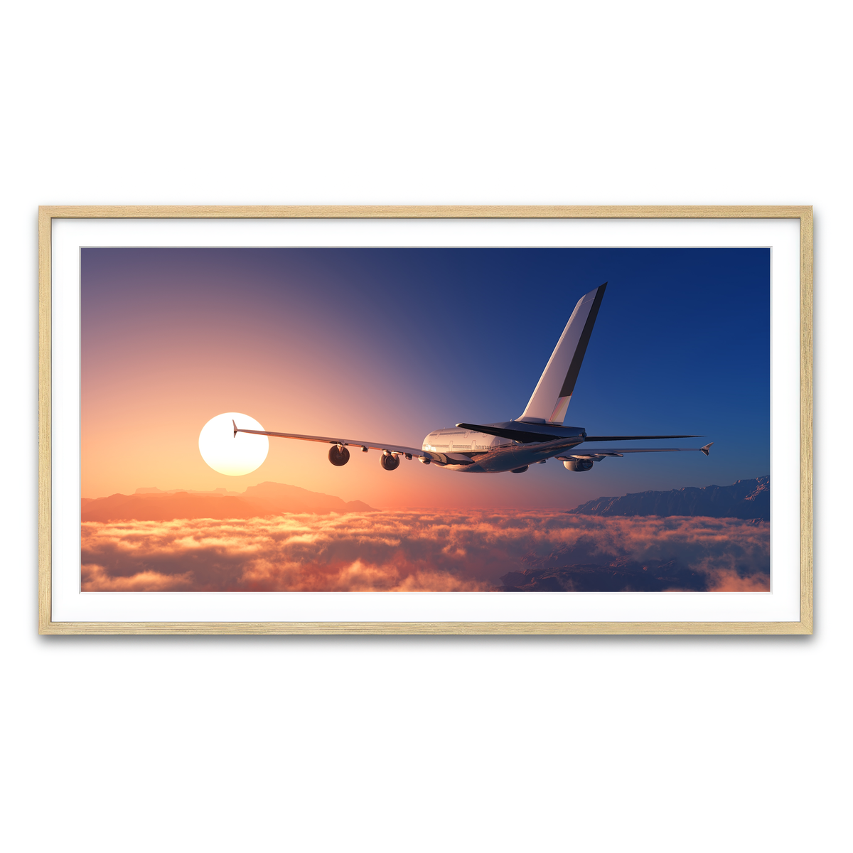 Framed Print 2x1 Natural