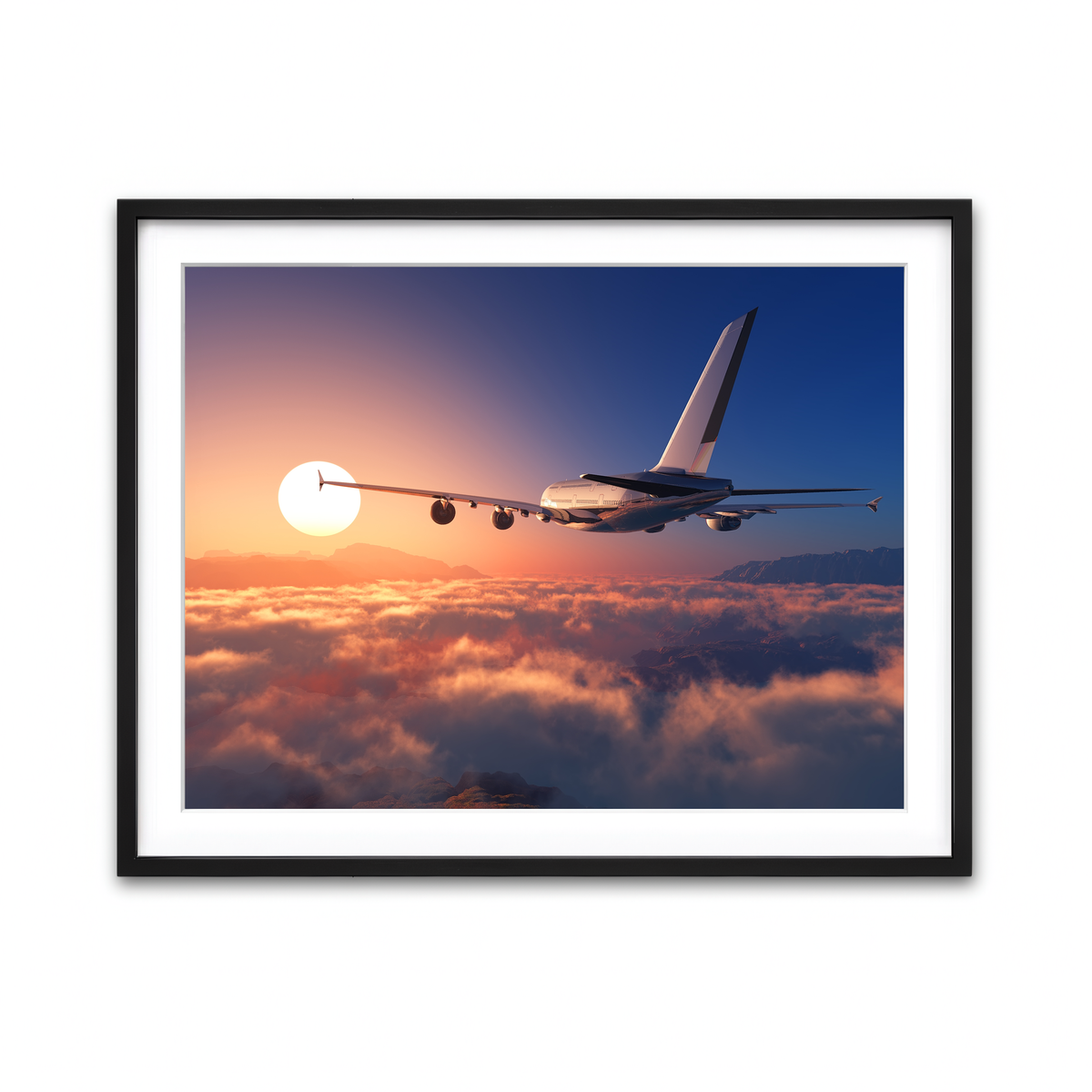 Framed Print 4x3 Black