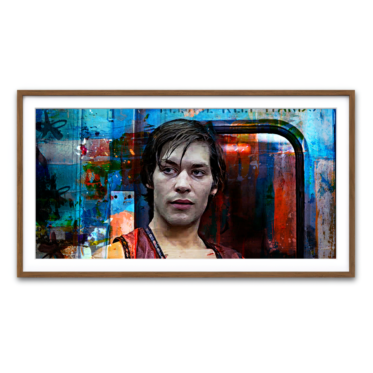 Framed Print 2x1 Walnut