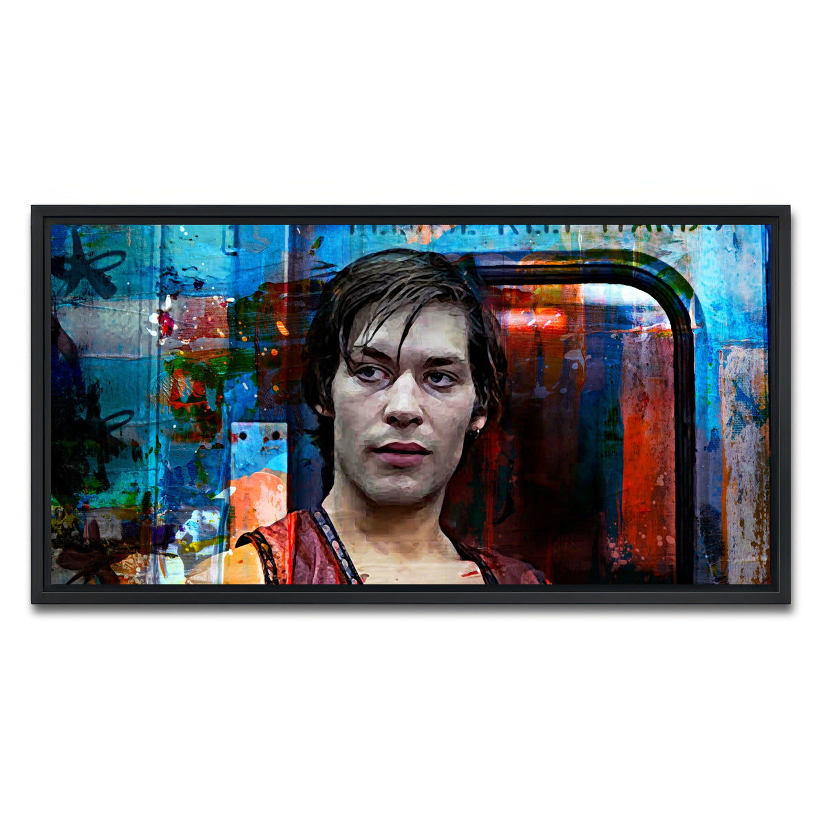 AUTO-MOCKUP WHITE | Ajax | 1 Piece | Black Framed Canvas | group=2x1